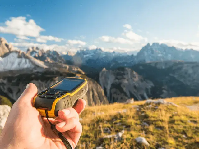 GPS Unit in the Mountains